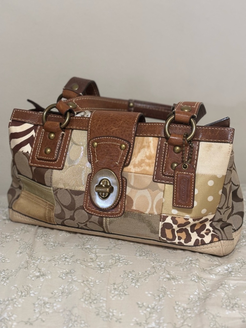 Vintage Patchwork Coach Purse